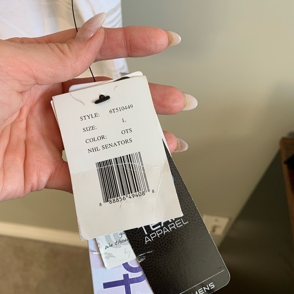 NWT Touch by Alyssa Milano NHL Ottawa Senators Kimono Sleeves Top - Picture 7 of 9